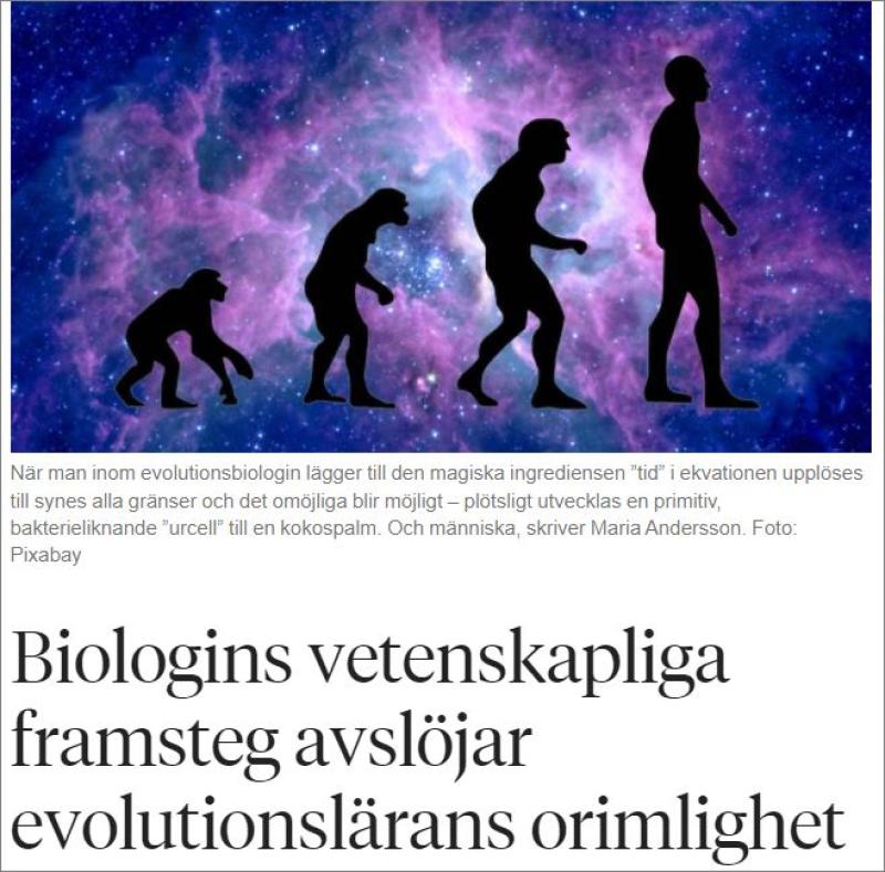 Evolutionslärans orimlighet