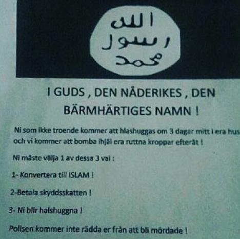 IS hotar att döda i Sverige