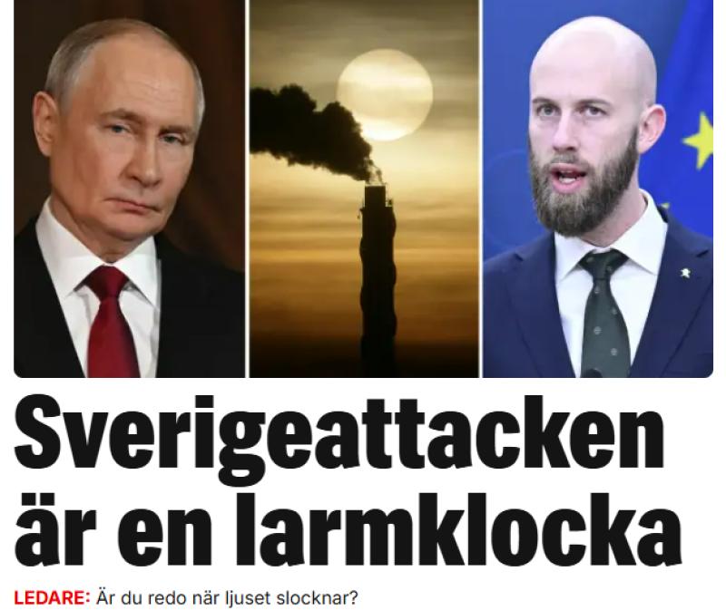 Sverige attackerat