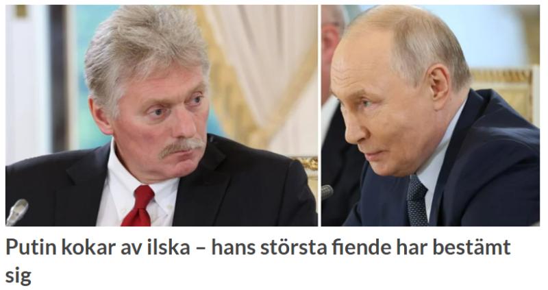 Putin kokar av ilska