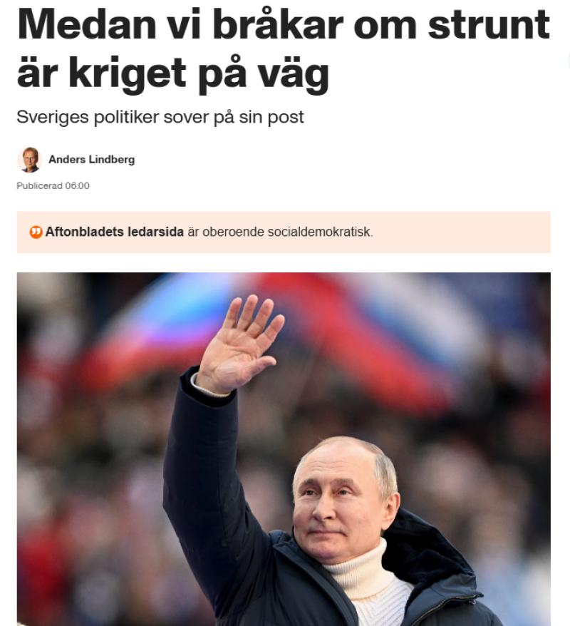 Kriget p� v�g
